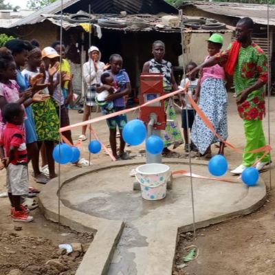Dedication ceremony of a new well