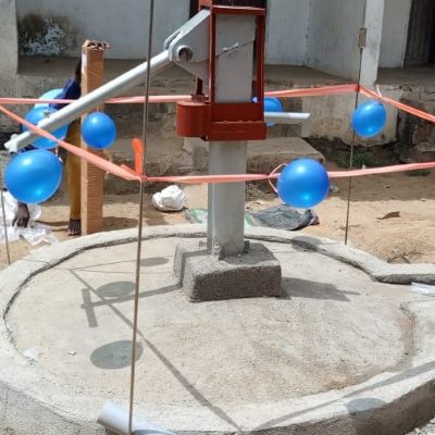A village rehabilitated well