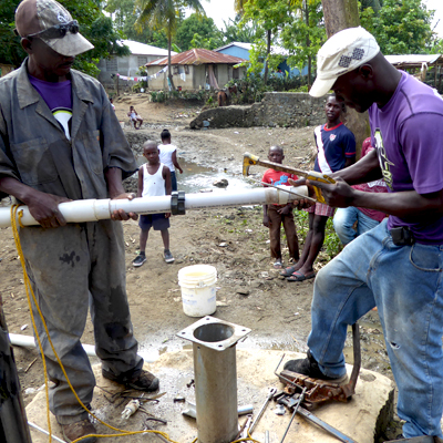 Lifewater D'Haiti Team at work