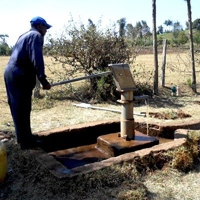 Developing Newly restored Pump until Water is clear