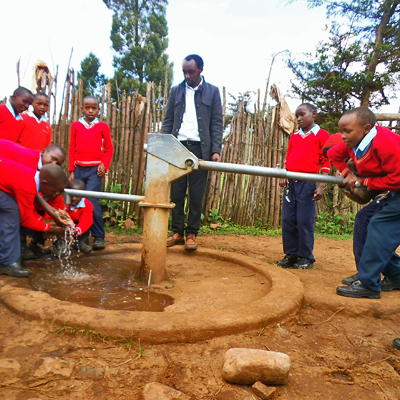 Newly repaired School Well
