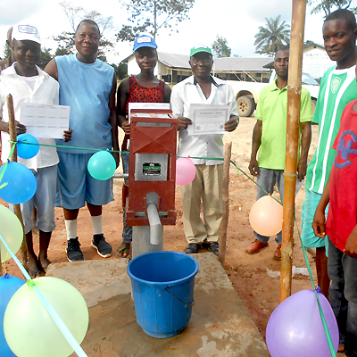 Celebration of new well