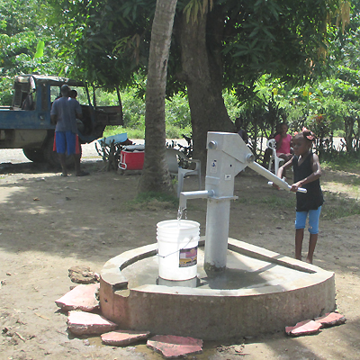 New Well pumping safe water