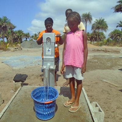 New Well Pumping Safe Water