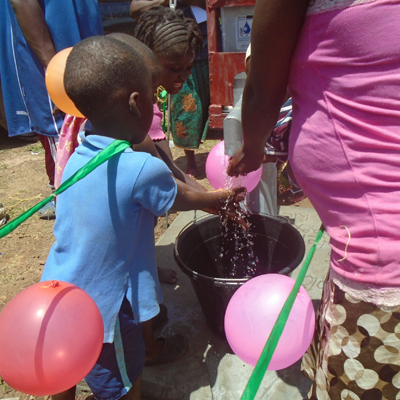 Safe water pumping for this community!