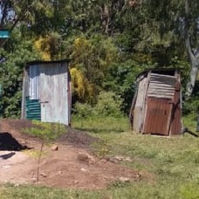 Old toilets at Kore Primary School