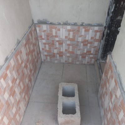Toilet inside view