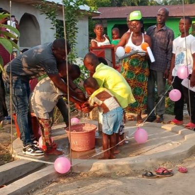 Community's new water well