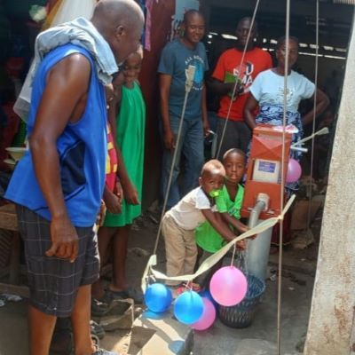 Grateful community for the rehabilitated well