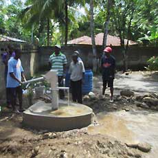 Locals helping Develop Well