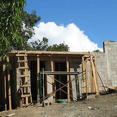 Front View of Nearly Completed Washroom