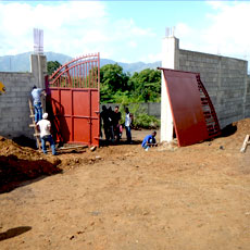 Installing New Equipment Yard Gates