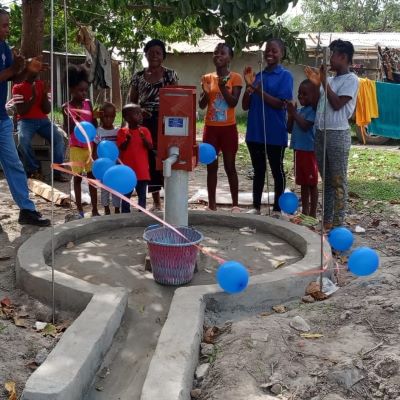 Village well after rehabilitation