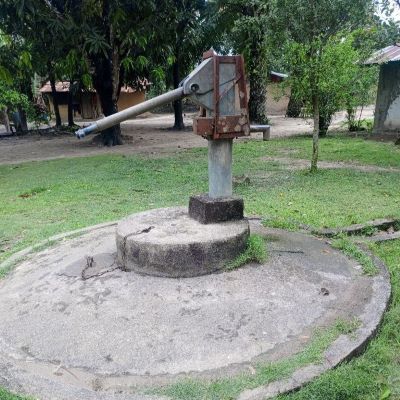 Communal hand pump