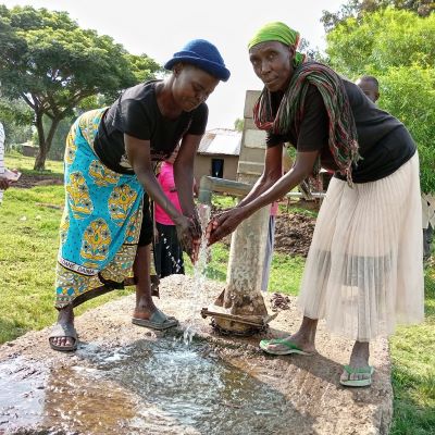 Grateful village women
