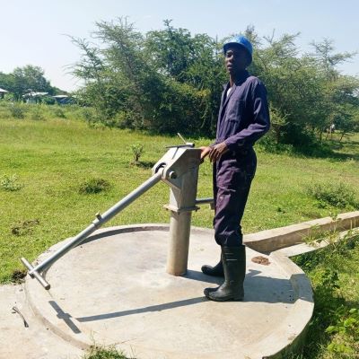 The well undergoing repairs 