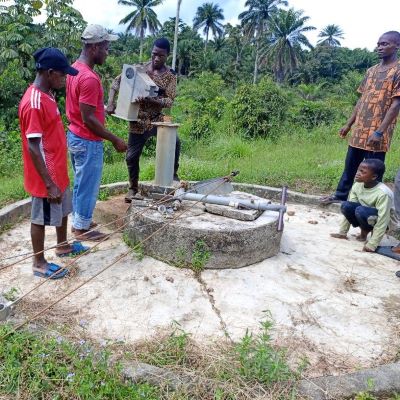 Community well during repairs 
