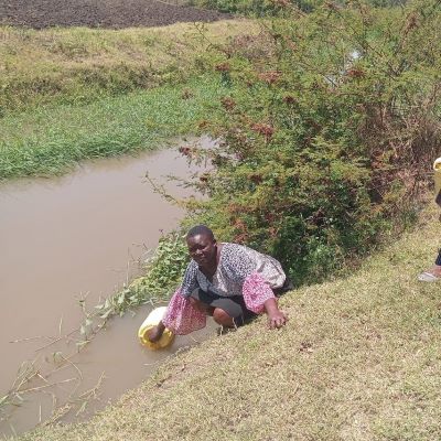 Community's old water source 