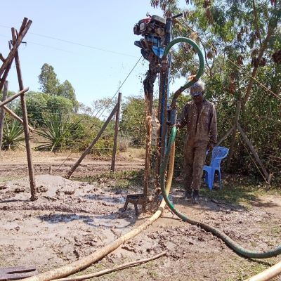 Well construction in progress 