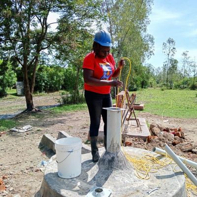 Woman at work!