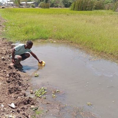 Community's old water source 