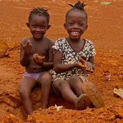Happy village kids