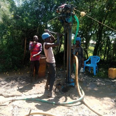 Well construction in progress