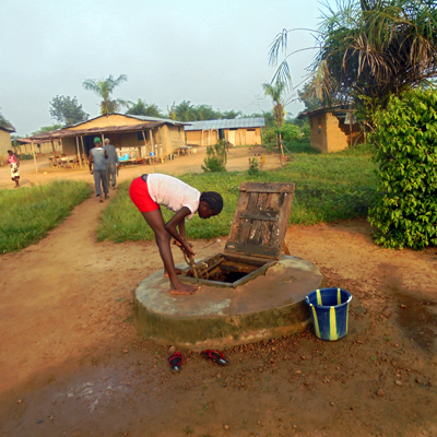 Old contaminated water source