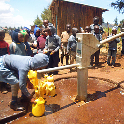 Students drawing Water