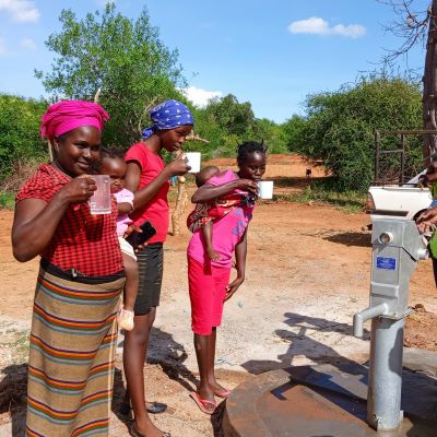 Grateful village women