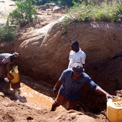 Villagers' old source of water