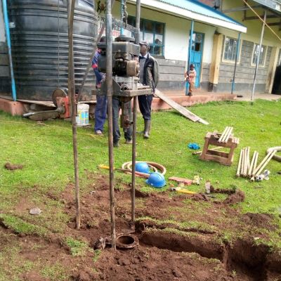 Well construction in progress