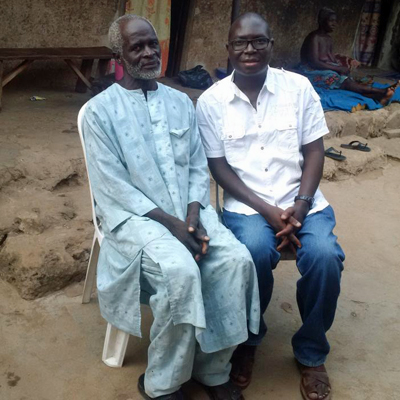Madatari Community Leader with Silas on the right