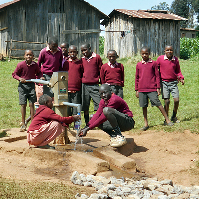 Children around the Repaired Well