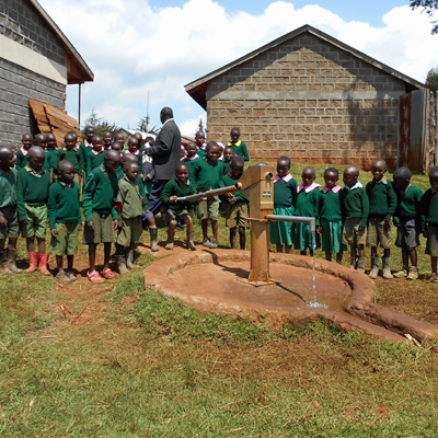 Children around Well