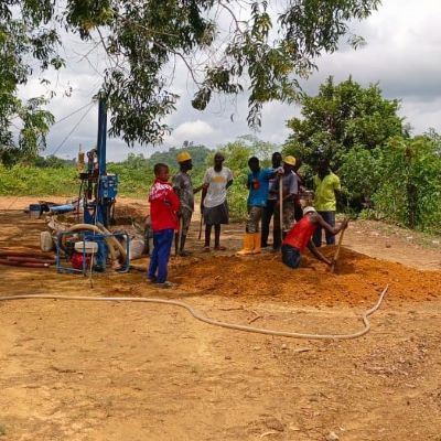 Well construction in progress 