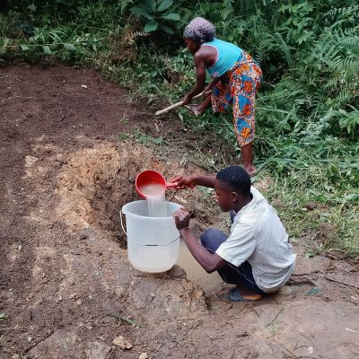 Community's old water source 