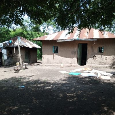 Villagers' homes in Kagola community