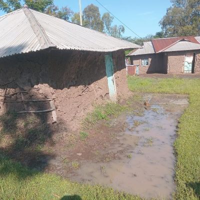 Villagers' homes in Komulo Kopili community
