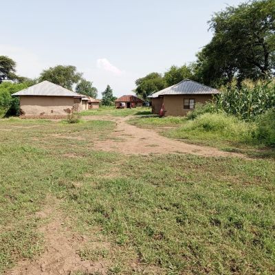 Villagers' homes in Kwe Gi Mor community