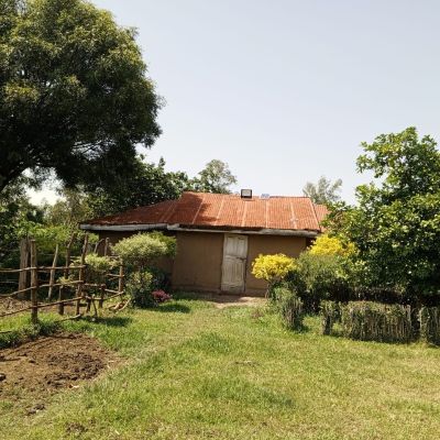 This is a view of a villager's home in Manacha town