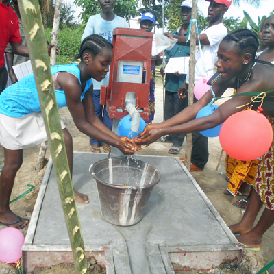 New Well pumping safe water