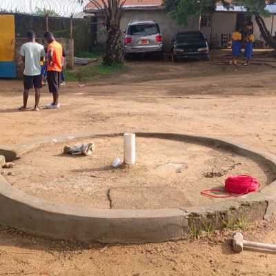 Broken down village well