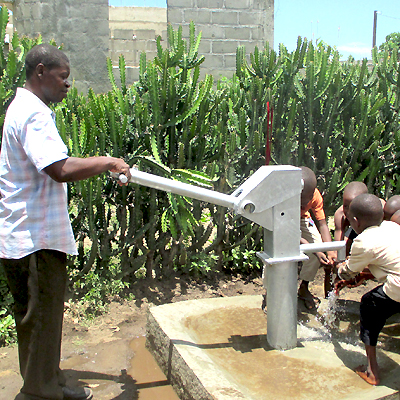 Pastor by new Well