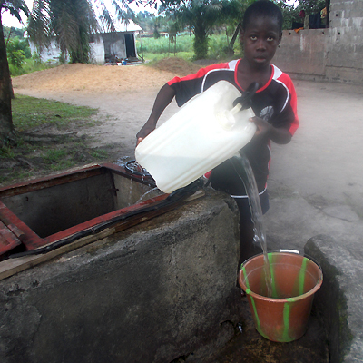 Contaminated old Dug well
