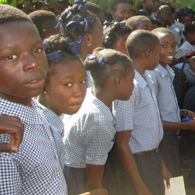 School Children excited for the water