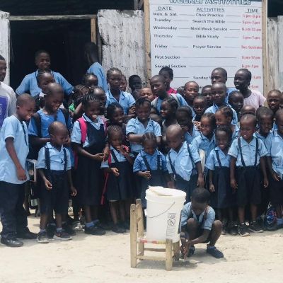 Students at Refuge Christian Academy