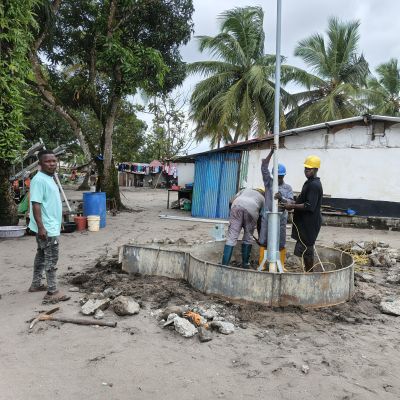 Well rehabilitation in progress