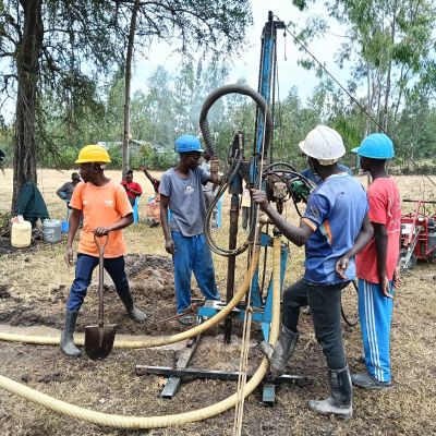 Well construction in progress 