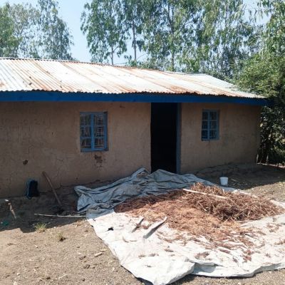 A villager's home in Lakinyiero town